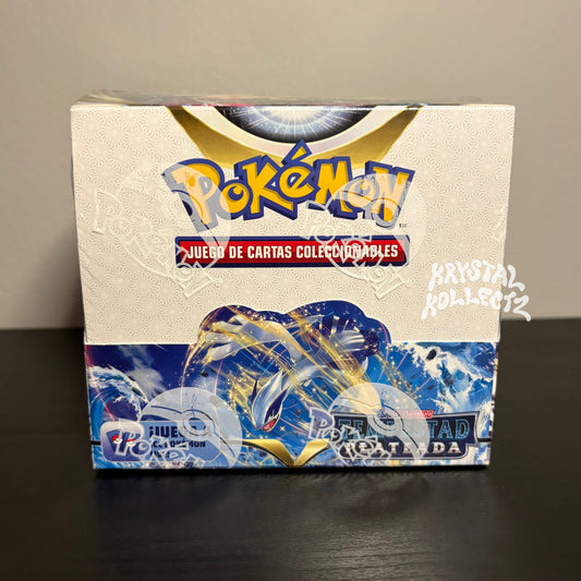 Pokémon Spanish Booster Box Silver Tempest Sword & Shield KrystalKollectz Lugia VSTAR Spain version