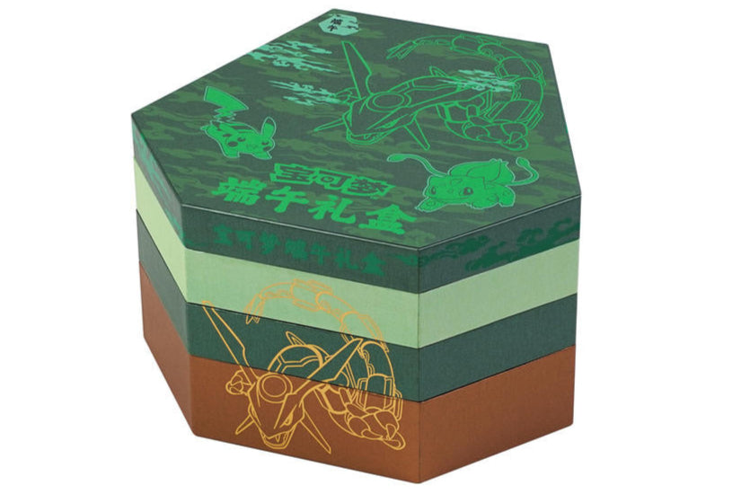Pokemon Dragon Boat Rayquaza S-Chinese box 2025 Simplified Chinese KrystalKollectz Green Brown2025 宝可梦端午礼盒介绍