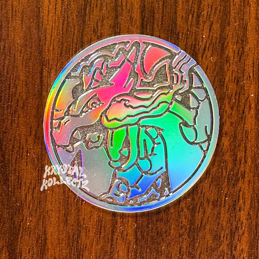 Mega Charizard X - Pokemon Metal Coin Phantasmal Flames