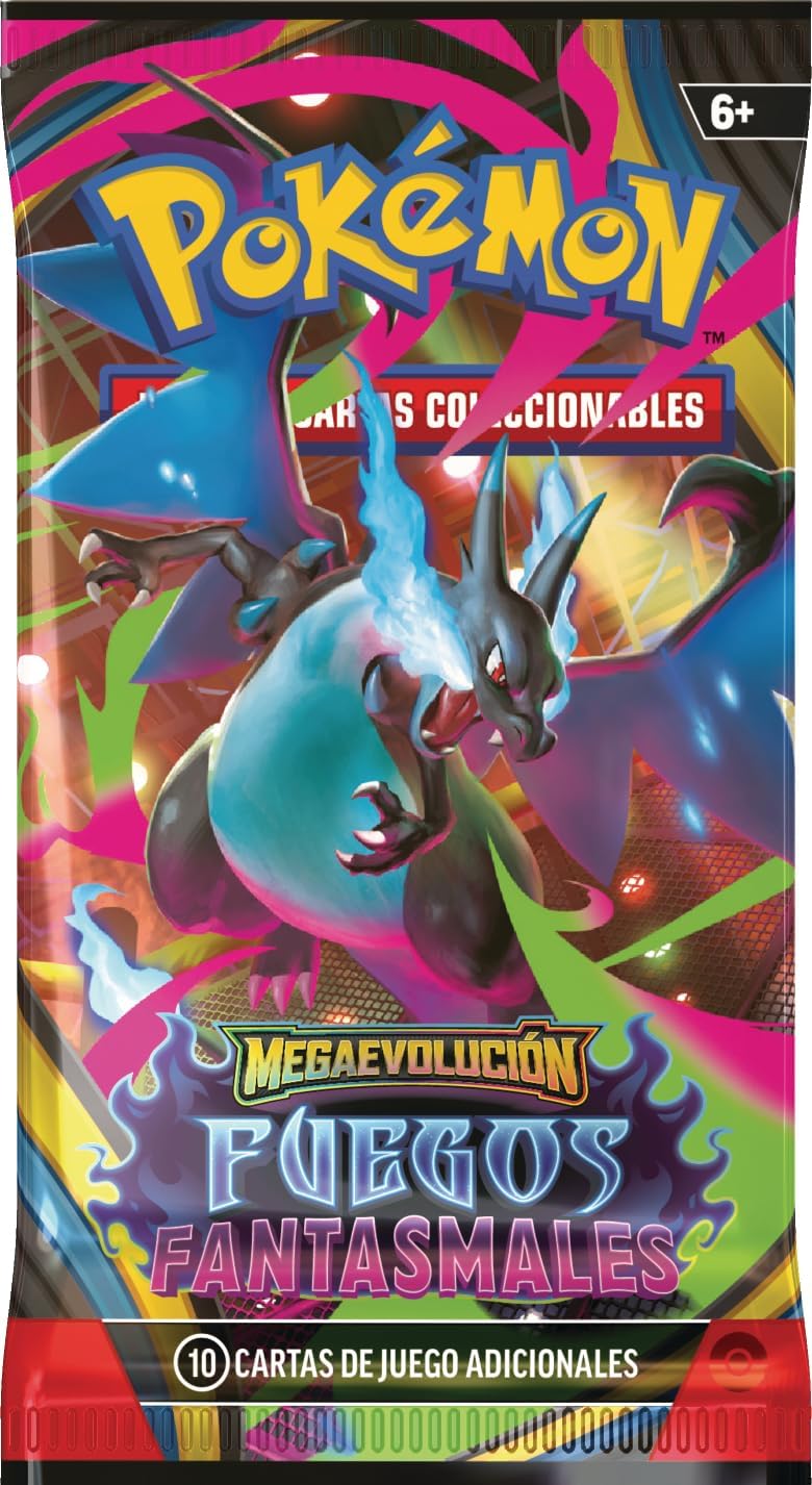 Phantasmal Flames Pokemon Spanish booster pack MEGA Charizard ex MEGA EVOLUTION