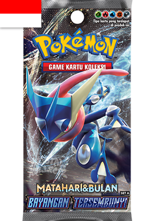 Bayangan Tersembunyi Set A Hidden Shadow Pokemon Booster Box KrystalKollectz 2019 Matahari Dan Bulan Indonesian Indonesia Pokemon cards set list Greninja