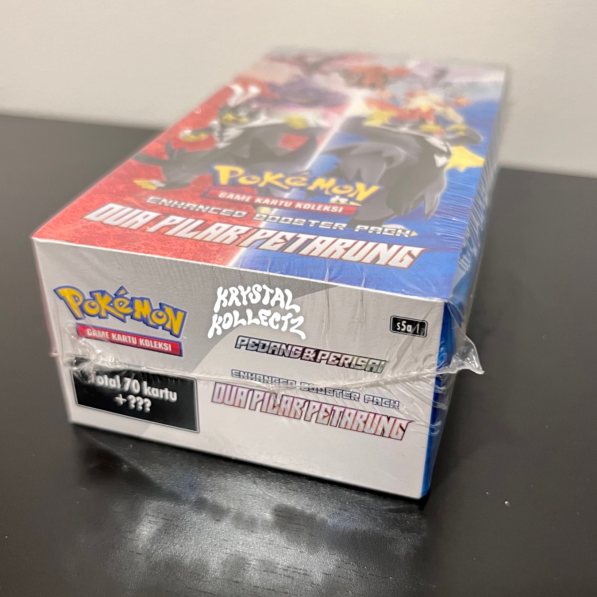 Dua Pilar Petarung Pokemon Booster Box Indonesian KrystalKollectz Sword & Shield sealed authentic Indonesia version Game Kartu Koleksi Enhanced Booster Pack Matchless Fighters s5a I Pedang Dan Perisai