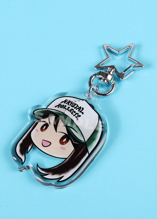 KrystalKollectz Merch Keychain Multi-Language Youtube Content Creator