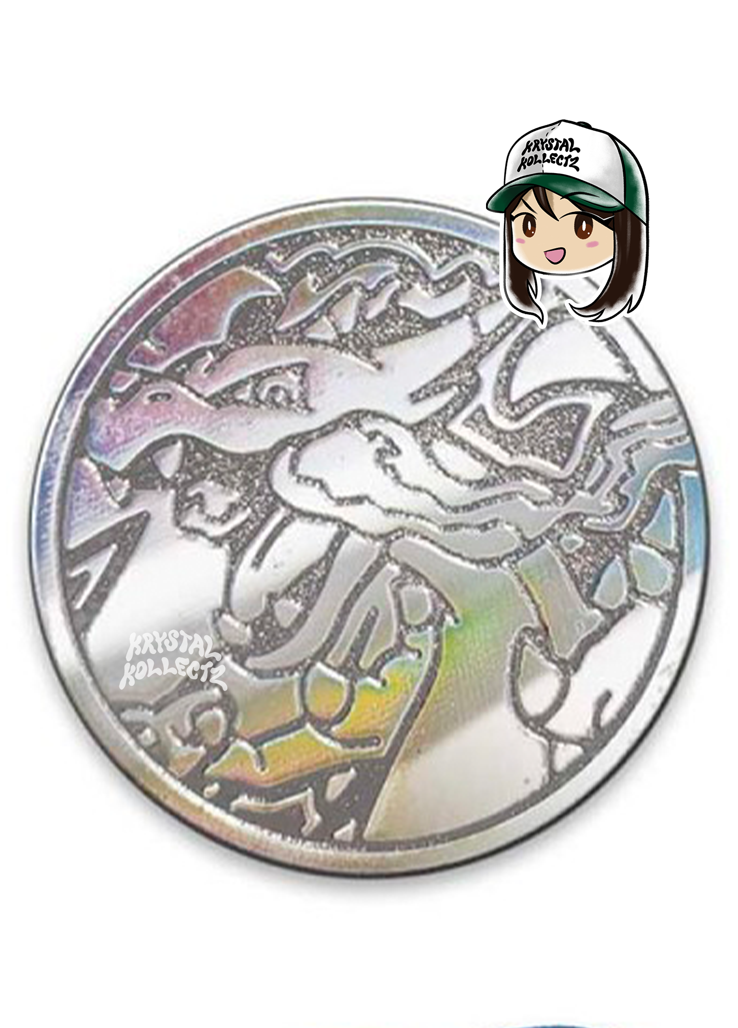 silver charizard pokemon card Mega Charizard X - Pokemon Metal Coin Phantasmal Flames