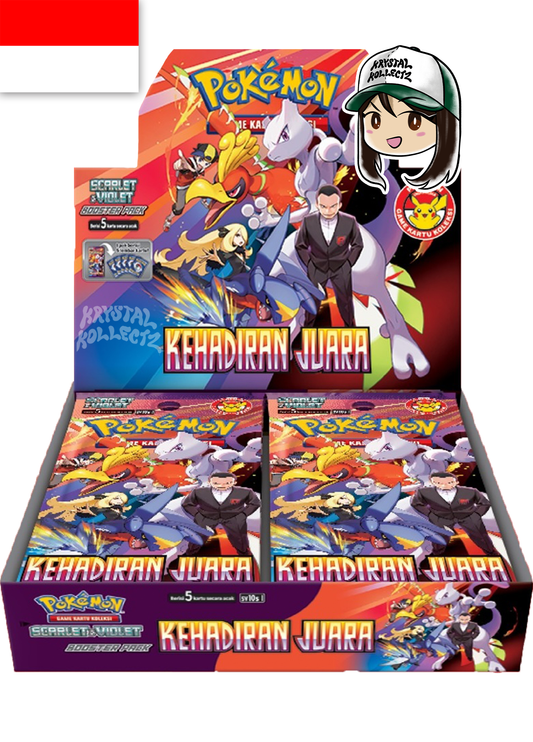 Destined Rivals Indonesian Pokemon Booster Box KrystalKollectz Web Shop Kehadiran Juara