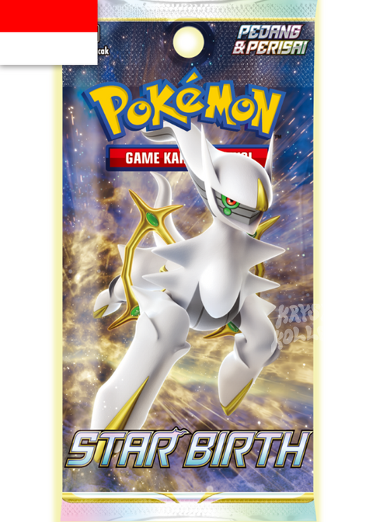 Pokemon Indonesian Booster Box Sword & Shield Indonesia Pedang Dan Perisai Game Kartu Star Birth KrystalKollectz