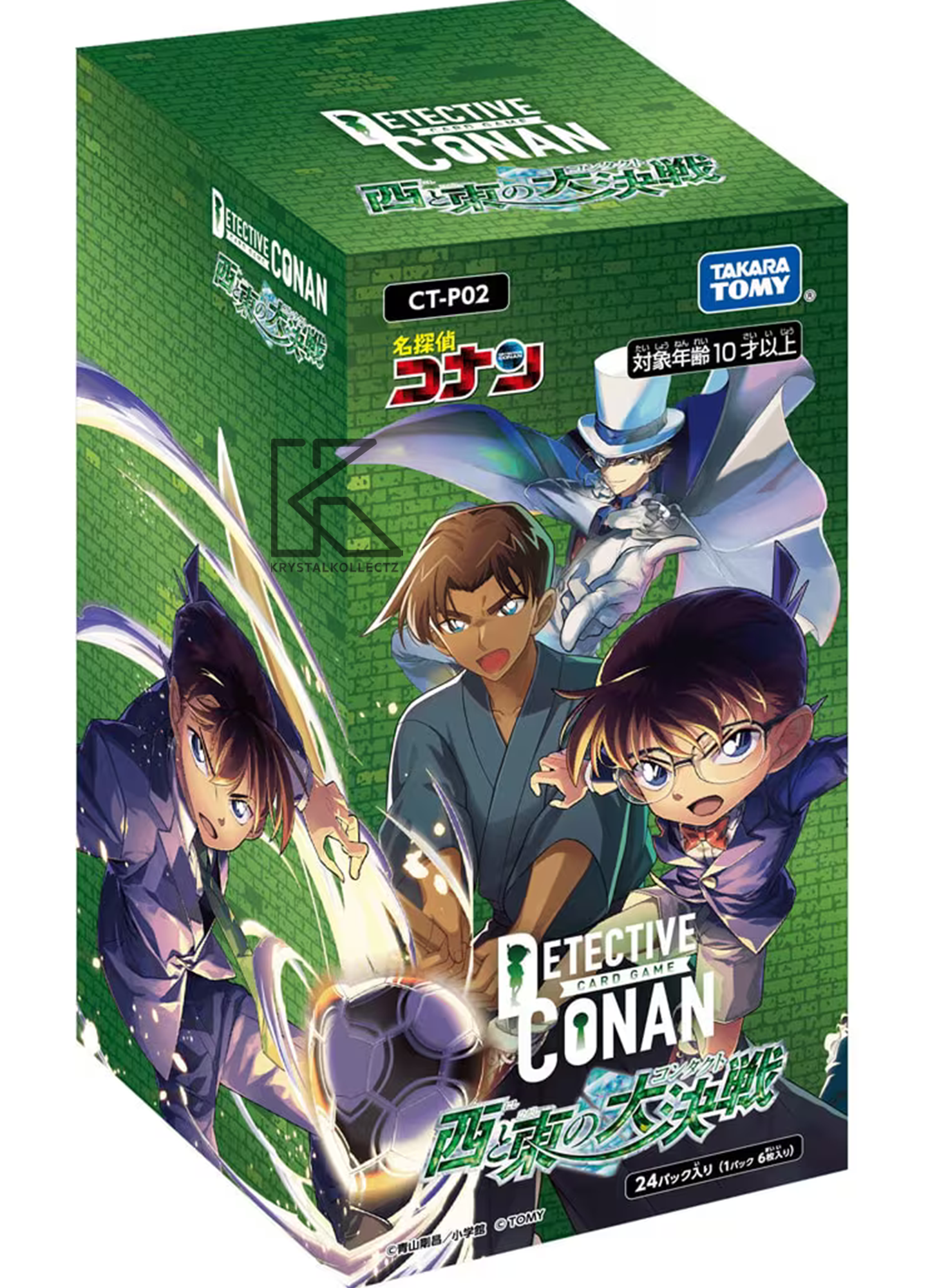 Detective Conan 名探偵コナン TCG Booster Box Takara Tomy 2024 24 Booster Packs 6 Cards Per Pack KrystalKollectz Kaito Kid