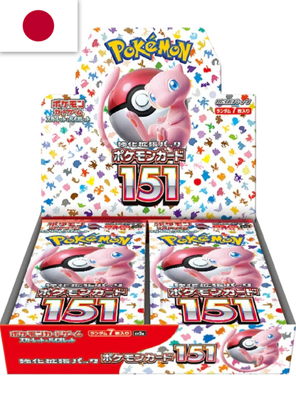 Pokemon 151 Booster Box Japanese 2023 KrystalKollectz PNG Image authentic sealed new Japanese pokemon boxes packs booster pack Mew Scarlet & Violet 