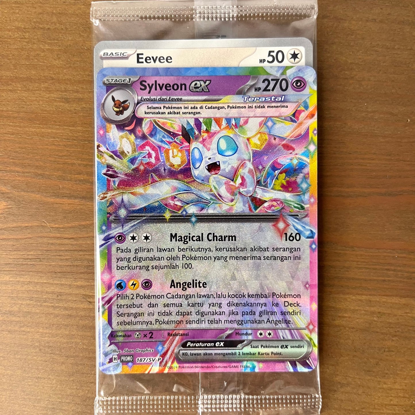 Eevee & Stellar Sylveon ex - Pokemon Deck Taktik Promo Cards - Indonesian