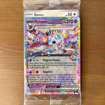 Eevee & Stellar Sylveon ex - Pokemon Deck Taktik Promo Cards - Indonesian