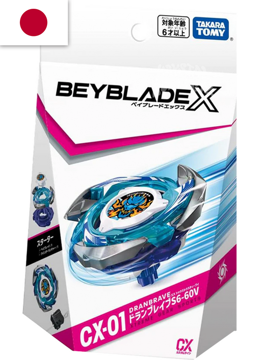 Beyblade x CX-01 Dranbrave Takara Tomy Japanese version New Sealed s6-60V KrystalKollectz Attack Type 