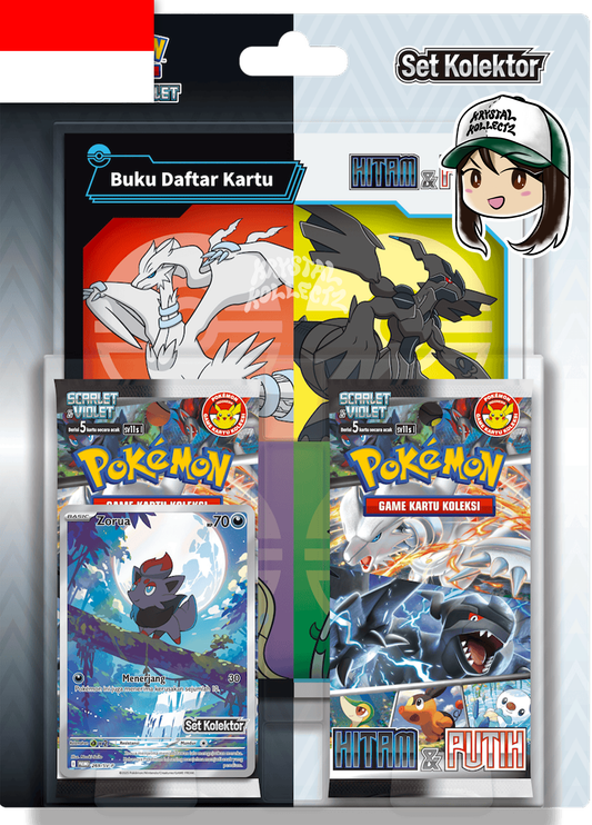 Black Bolt & White Flare Pokemon Blister Set Kolektor Indonesian Hitam & Putih KrystalKollectz Indonesia Pokemon cards store 