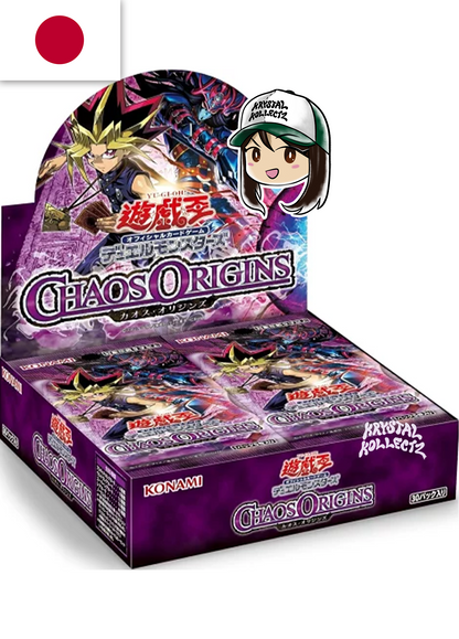 Yu-Gi-Oh Japanese booster box Konami Chaos Origins カオス・オリジンズ KrystalKollectz CORI-JP