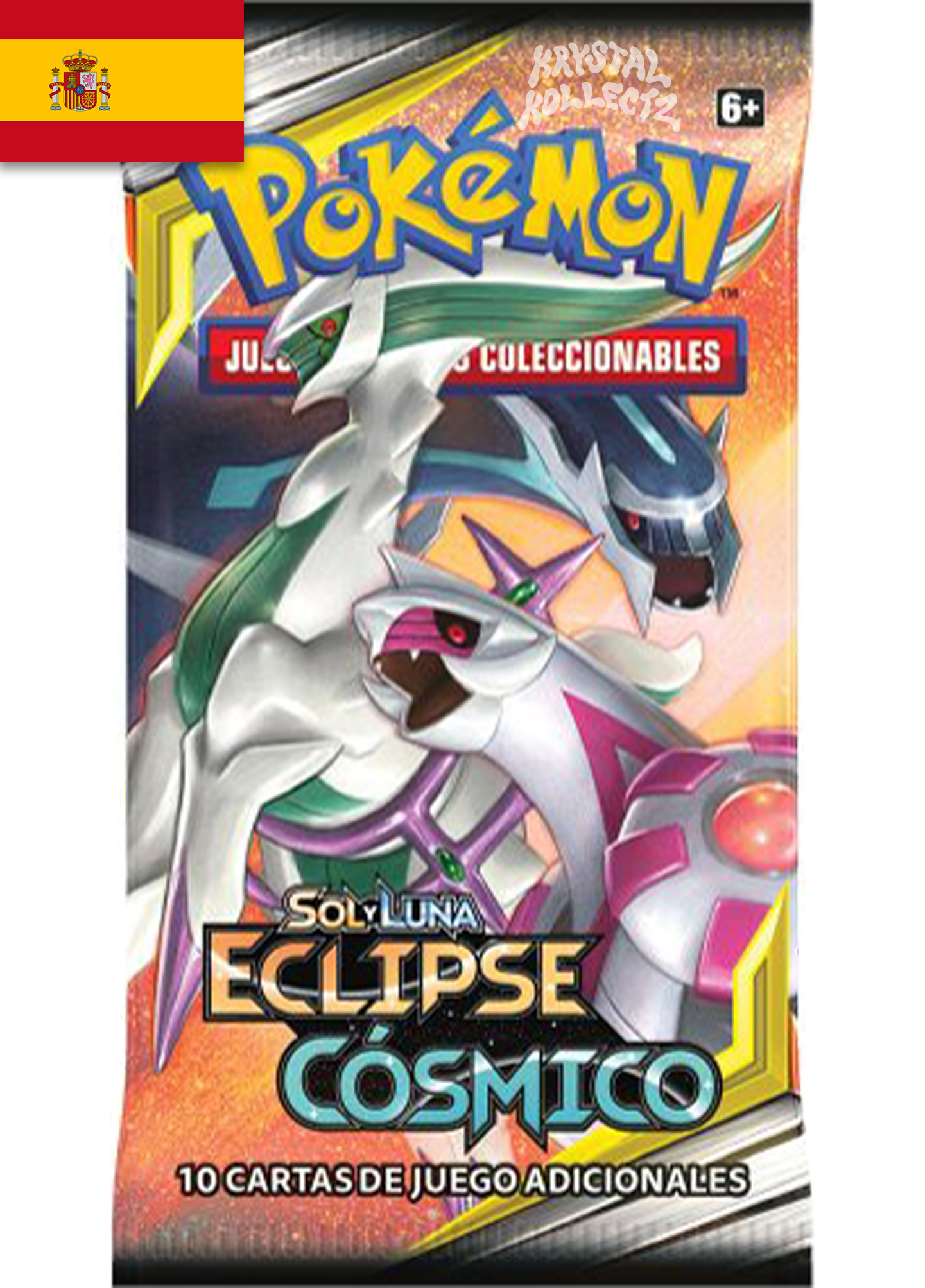Cosmic Eclipse Spanish Pokemon Booster Pack KrystalKollectz Eclipse Cósmico Sun & Moon Español Pokémon cards ES cartas de juego SOL Y LUNA 