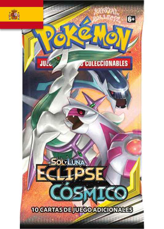 Cosmic Eclipse Spanish Pokemon Booster Pack KrystalKollectz Eclipse Cósmico Sun & Moon Español Pokémon cards ES cartas de juego SOL Y LUNA 