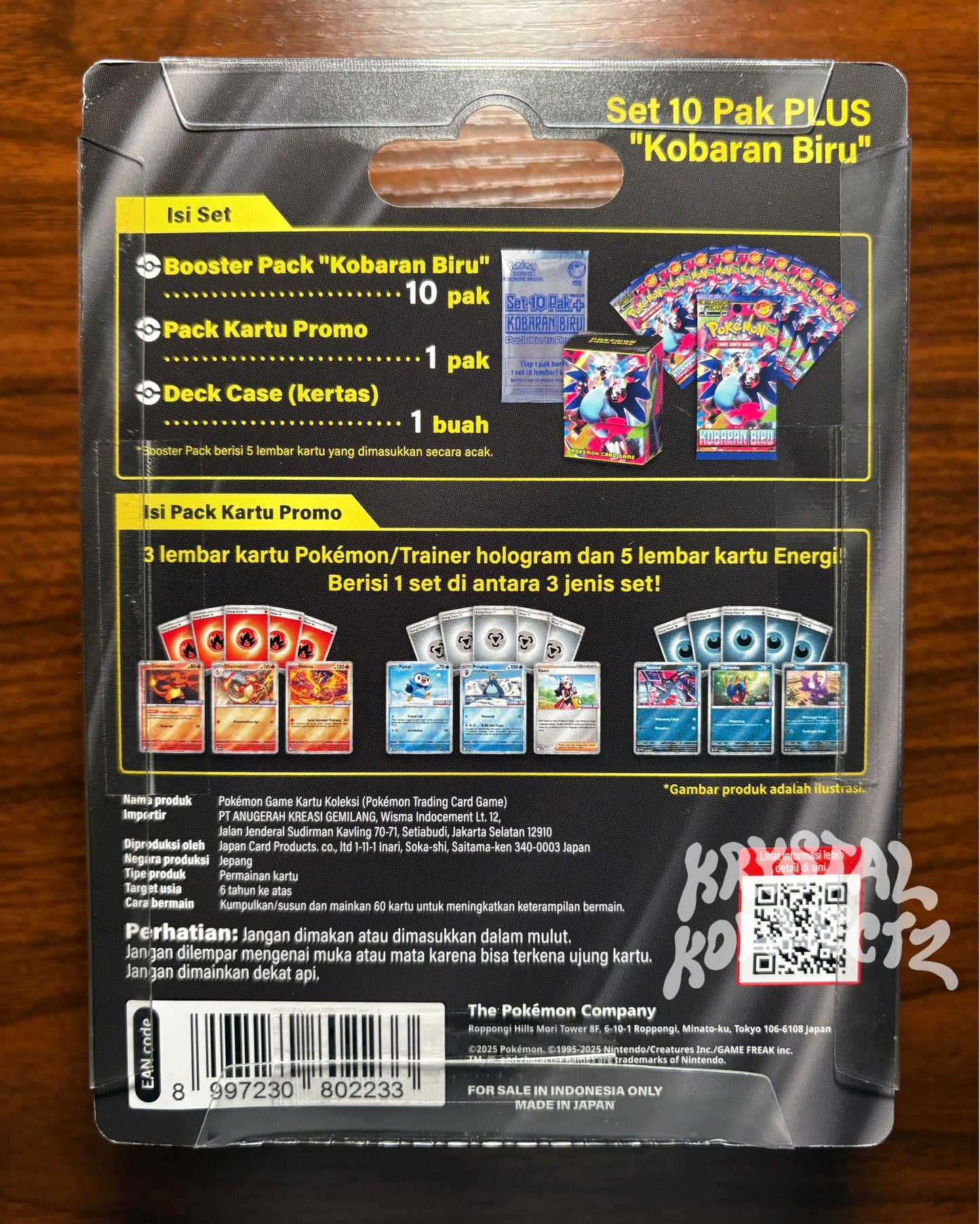 Indonesian - Blue Flames - Pokemon 10-Pack Promo Box Set MA2 I (Phantasmal Flames)