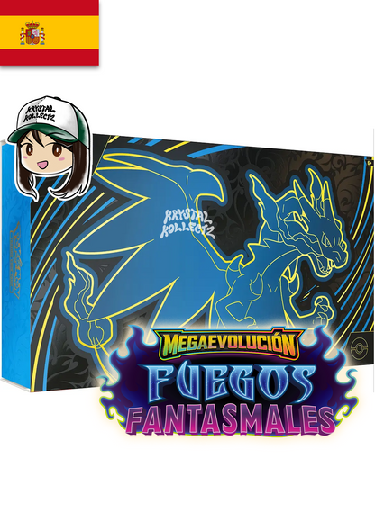 Charizard UPC Pokemon Megaevolución-Fuegos Fantasmales Trading Card Game: Mega Charizard X ex Ultra Premium Collection KrystalKollectz Mega Evolution 