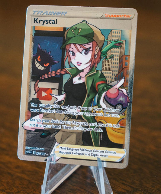 KrystalKollectz Custom Trainer card 