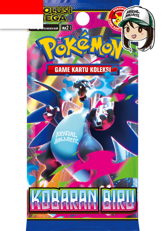 Indonesian Inferno X Kobarab Biru - Blue Flame MA2 I Pokemon Cards Mega Evolution Mega Charizard X