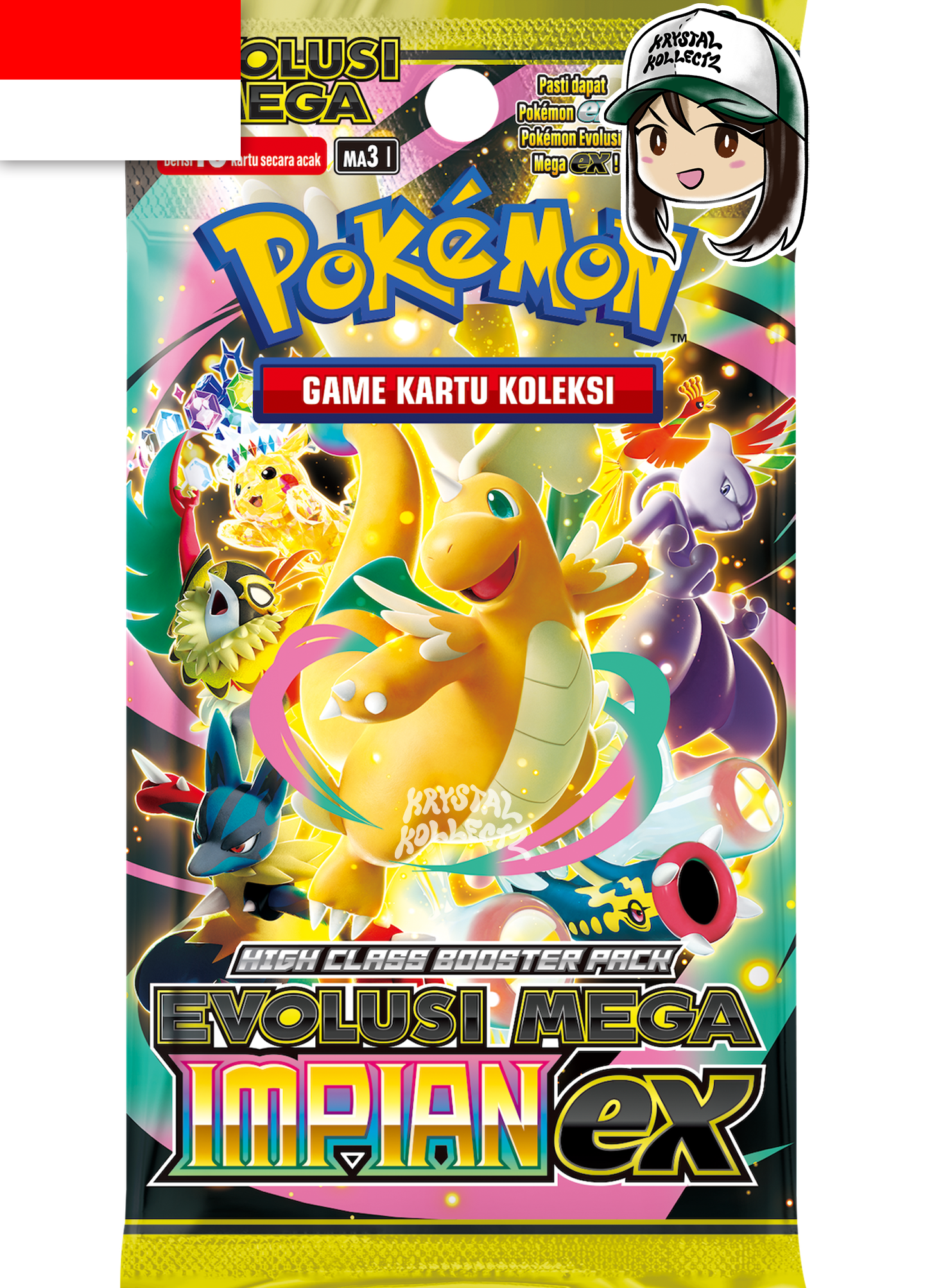 Indonesian Mega Dream ex Evolusi Mega Impian ex MA3 I Pokemon Indonesia Ascending Heroes