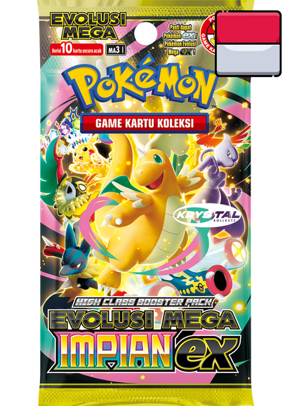 Indonesian Mega Dream ex Evolusi Mega Impian ex MA3 I Pokemon Indonesia Ascending Heroes High Class Set 