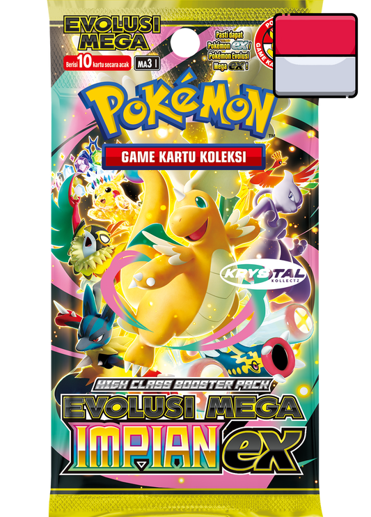 Indonesian Mega Dream ex Evolusi Mega Impian ex MA3 I Pokemon Indonesia Ascending Heroes High Class Set 