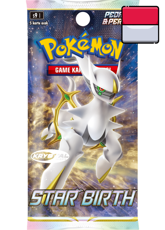 Pokemon Indonesian Booster Box Sword & Shield Indonesia  s9I Pedang Dan Perisai Game Kartu Star Birth KrystalKollectz 