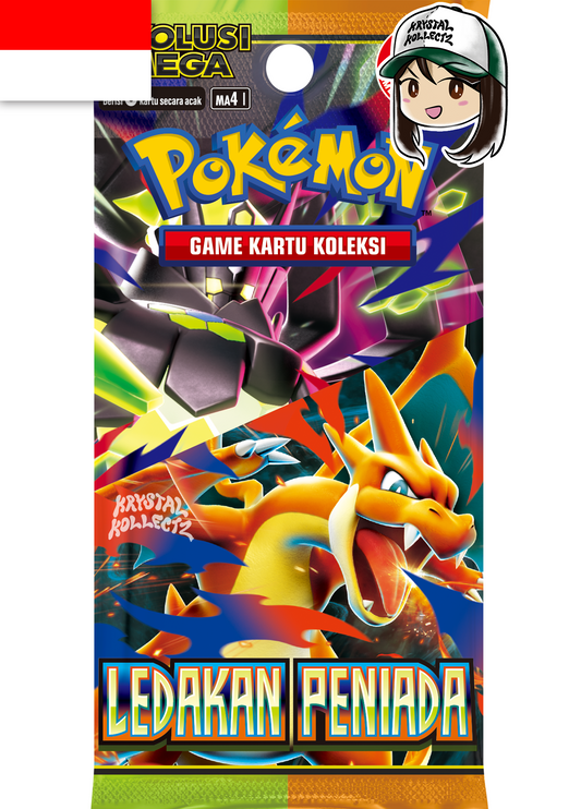 Indonesian Void Blast MA4 I Indonesian Perfect Order Start Deck 100 Mega Charizard Y ex Pikachu ex SAR Lillie's Clefairy Gold Mega Charizard Y Mega Zygarde Pokemon Cards