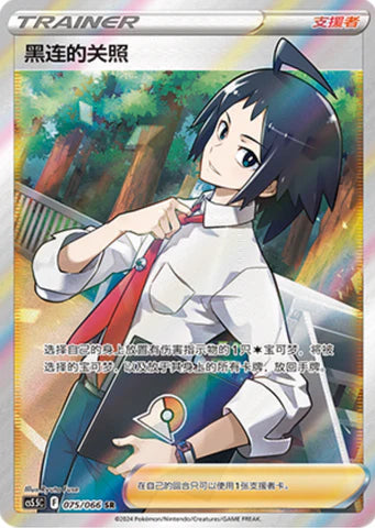 Cheren's Care SR - Pokemon Card 075/066 cs5.5C - Simplified Chinese