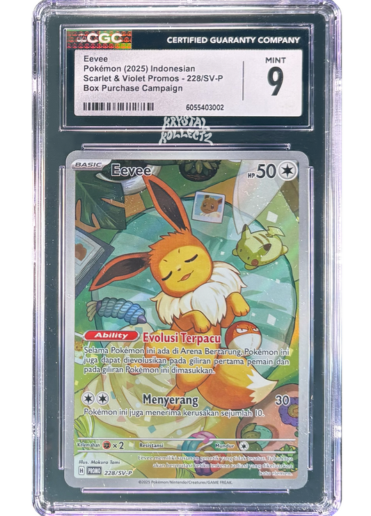 Eevee - Terastal Festival Box Purchase Promo - CGC 9 - Indonesian