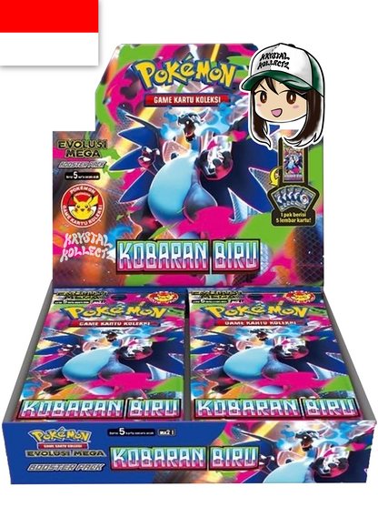 Indonesian Inferno X Kobarab Biru - Blue Flame MA2 I Pokemon Cards Mega Evolution Mega Charizard X