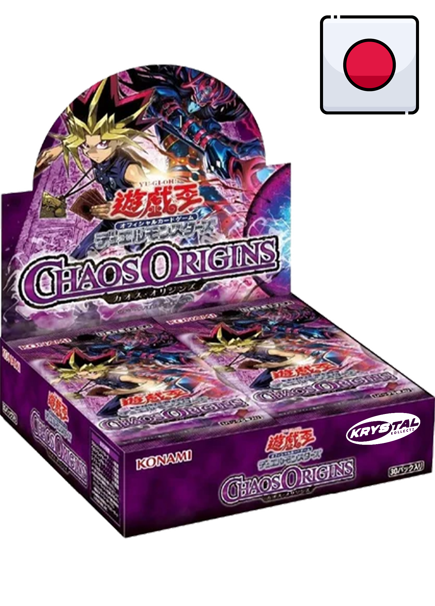 Yu-Gi-Oh Japanese booster box Konami Chaos Origins カオス・オリジンズ KrystalKollectz CORI-JP