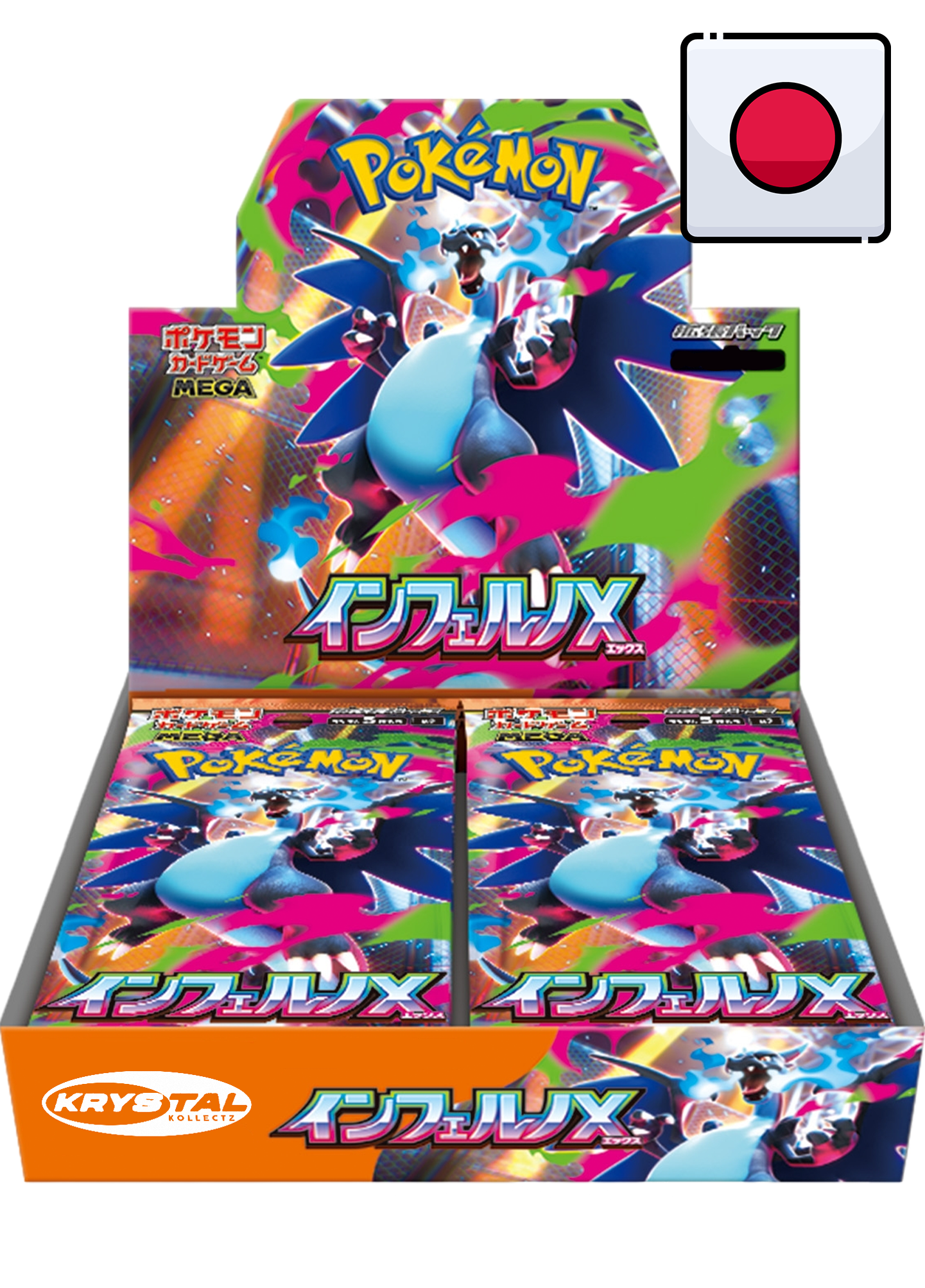 Pokemon Inferno X インフェルノX Japanese Booster Box Krystalkollectz Mega Evolution Mega Charizard X sealed authentic box 