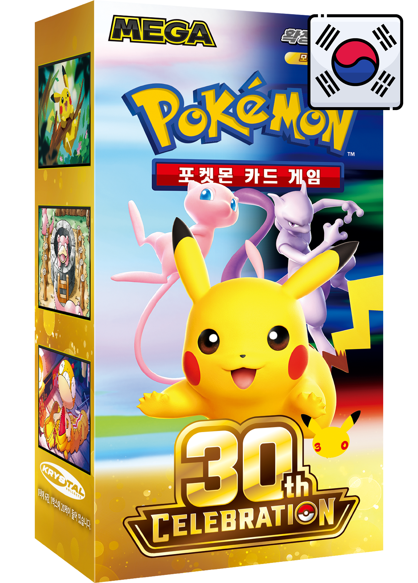 Korean 30th Celebration M6a Booster Box MEGA era Futuristic Rare FUR KR Pikachu KrystalKollectz 30th Anniversary 