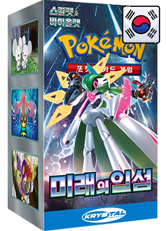 Future Flash Pokemon Booster Box 2023 미래의 일섬 KrystalKollectz Korean version South Korea KR Paradox Rift