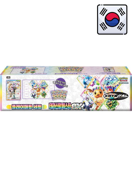 스칼렛&바이올렛 플레이매트 세트 테라스탈 페스타 ex Korean Pokemon Terastal Festical ex KrystalKollectz 2025 Playmat set umbreon ex promo korea south KR Box Collection set 