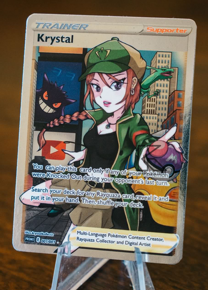 KrystalKollectz Trainer Card Custom PNG Image Multi-Language Content Creator Shop Pokemon Card NY