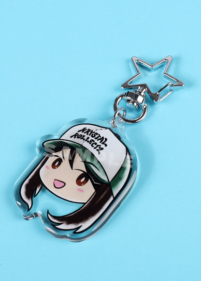 KrystalKollectz Merch Keychain Multi-Language Youtube Content Creator 