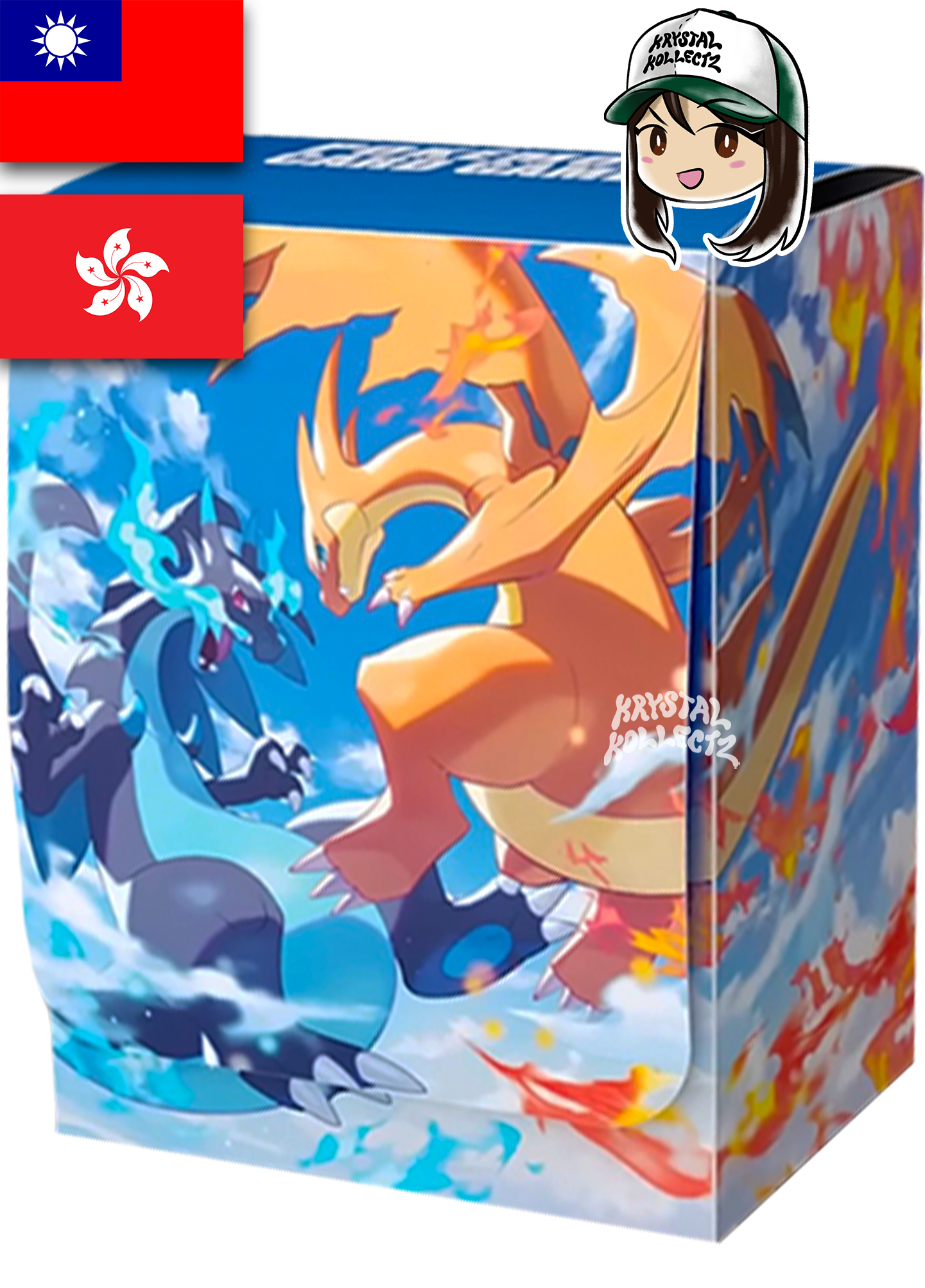 Mega Charizard Y Mega Charizard X Deck Box Traditional Chinese Pokemon Taiwan Hong Kong