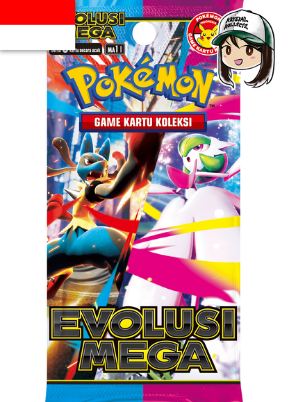 Pokemon Mega Evolution Indonesian Booster Box Mega Brave Mega Symphonia Lucario Evolusi Mega Indonesia version KrystalKollectz web store Game Kartu Koleksi ma1I Scarlet & Violet 