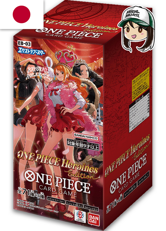 One Piece Heroines Edition Booster Box EB-03 Japanese 2025 One Piece Card Game KrystalKollectz Bandai ONEPIECE カードゲーム