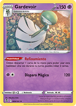 Gardevoir R Silver Tempest Pokemon Card 069/195 Spanish KrystalKollectz Mitsuhiro Arita
