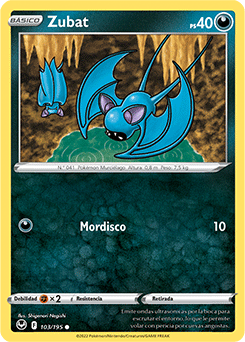 Zubat U Silver Tempest Pokemon Card 103/195 Spanish