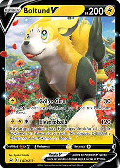 Boltund V Black Star Promo Pokemon Card Spanish KrystalKollectz web store 
