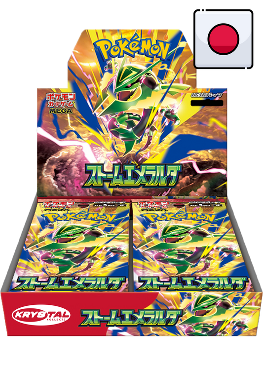 ストームエメラルダ Japanese Storm Emerald Storm Emeralda M6 Pokemon Booster Box Delta Reign Mega Rayquaza Krystalkollectz