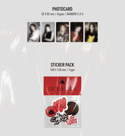 ITZY Album photocard 55 x 85mm 5 Types sticker pack 