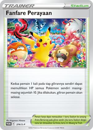 Fanfare Perayaan - Pokemon Promo Card - Indonesian