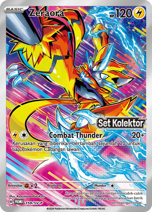 Zeraora - Pokemon Set Kolektor Promo Card - Indonesian