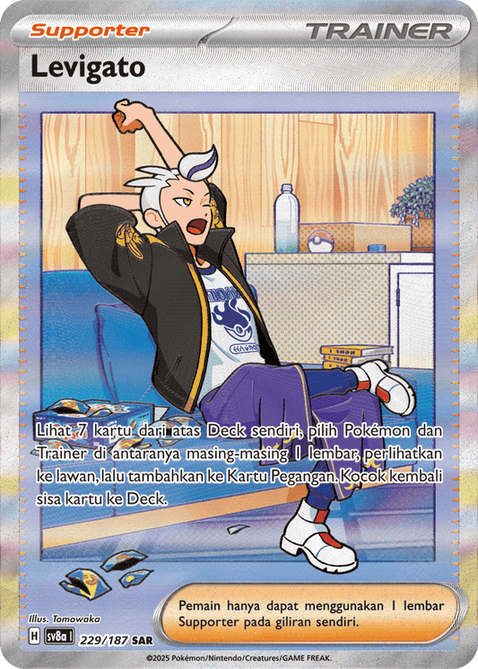 Drayton SAR - Pokemon Card 229/187 Festival Terastal - Indonesian