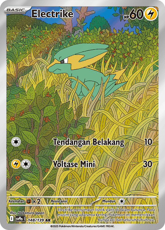 Electrike AR - Ties of Fate Pokemon Card - Indonesian